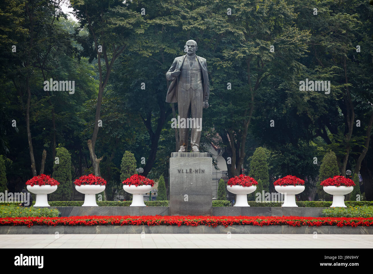 Statua di Lenin, Hanoi, Vietnam Foto Stock