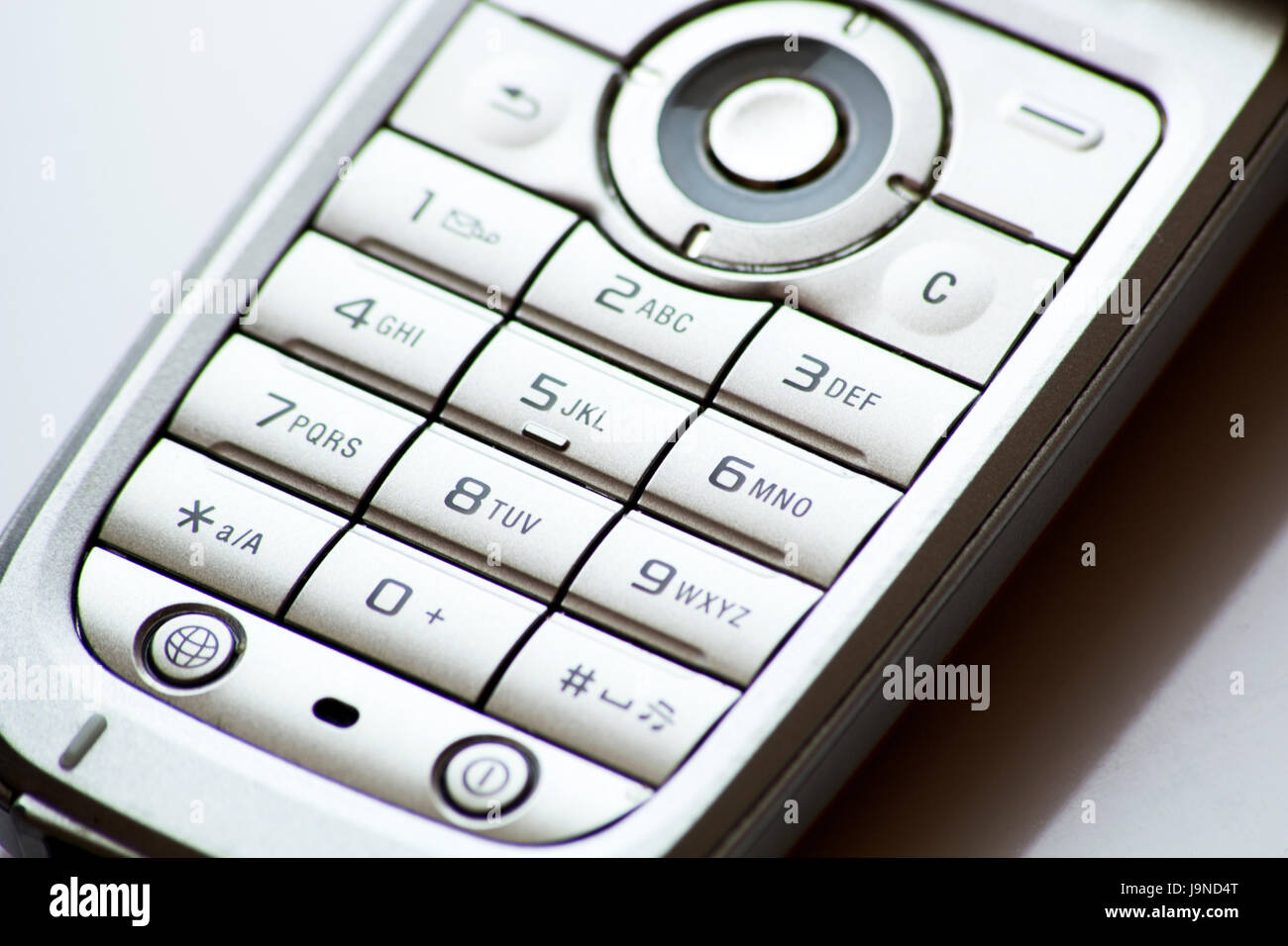 Il vecchio telefono cellulare tastiera numerica Foto stock - Alamy
