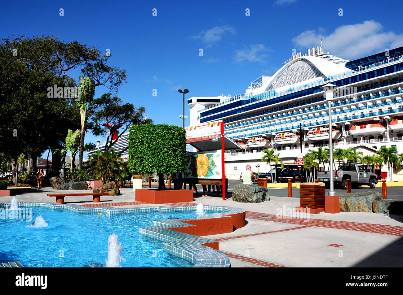 Varie scene di san Tommaso, U.S. Isole Vergini, Caraibi, su 3/20/2011 Foto Stock