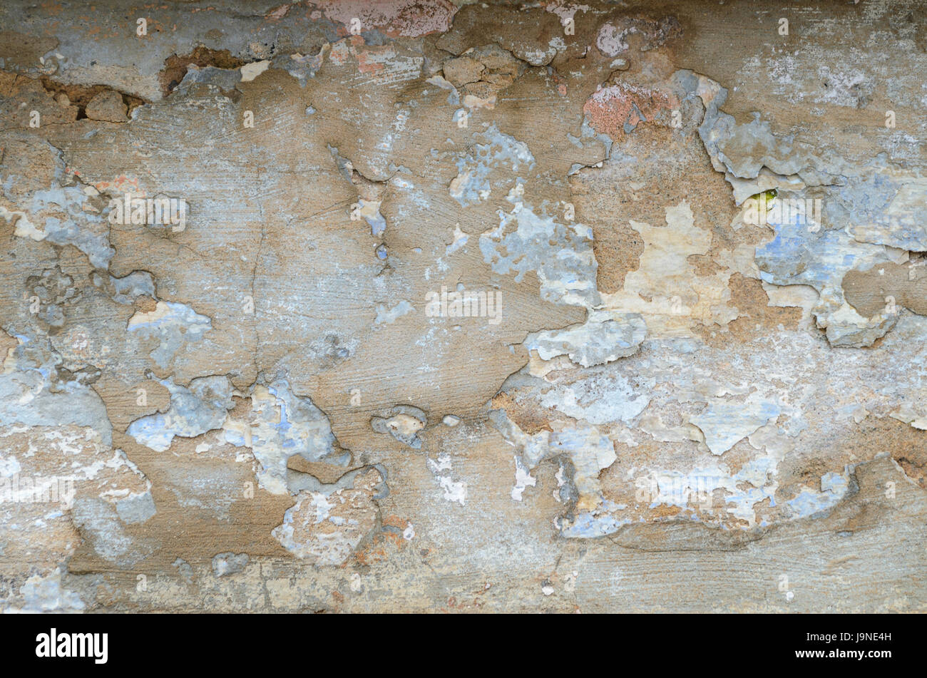 Lucidato pareti di gesso non sono verniciati per mostrare un colore naturale. Foto Stock