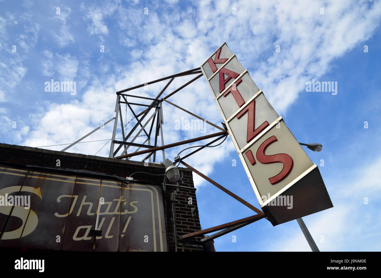 La famosa in tutto il mondo katz's deli in new york city Foto Stock