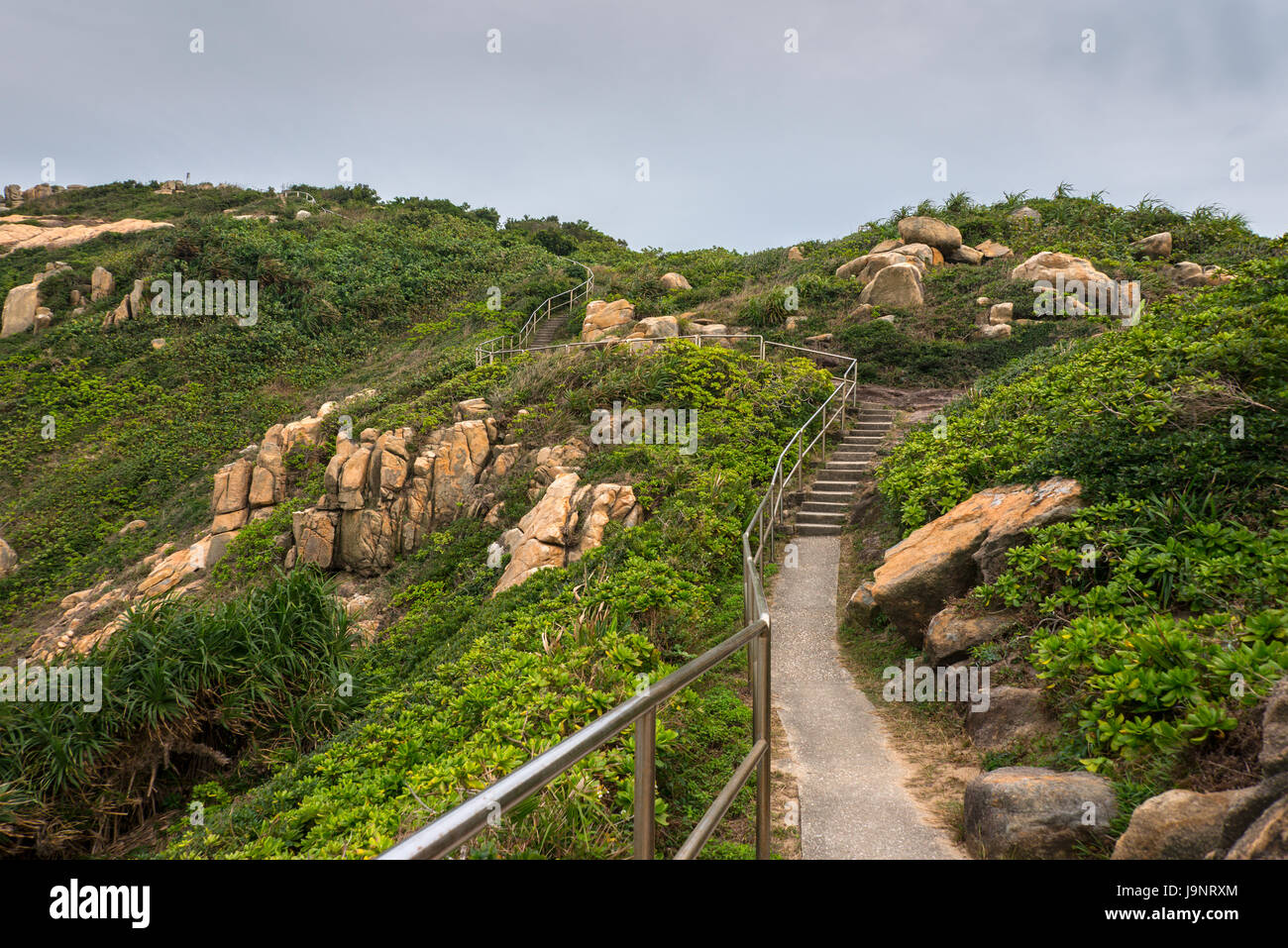 Tai Tau Chau Penisola, Shek-O, Hong Kong Foto Stock