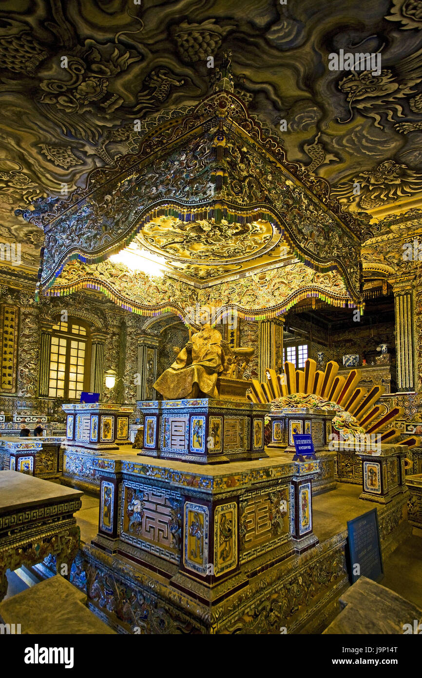 Il Vietnam,Chau Chu,Khai cosa mausoleo Ung Long,interior shot, Foto Stock