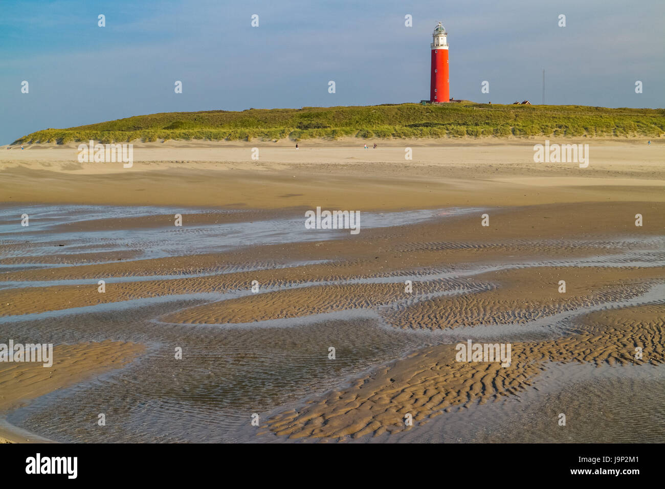 Faro Eierland, Texel, Paesi Bassi Foto Stock