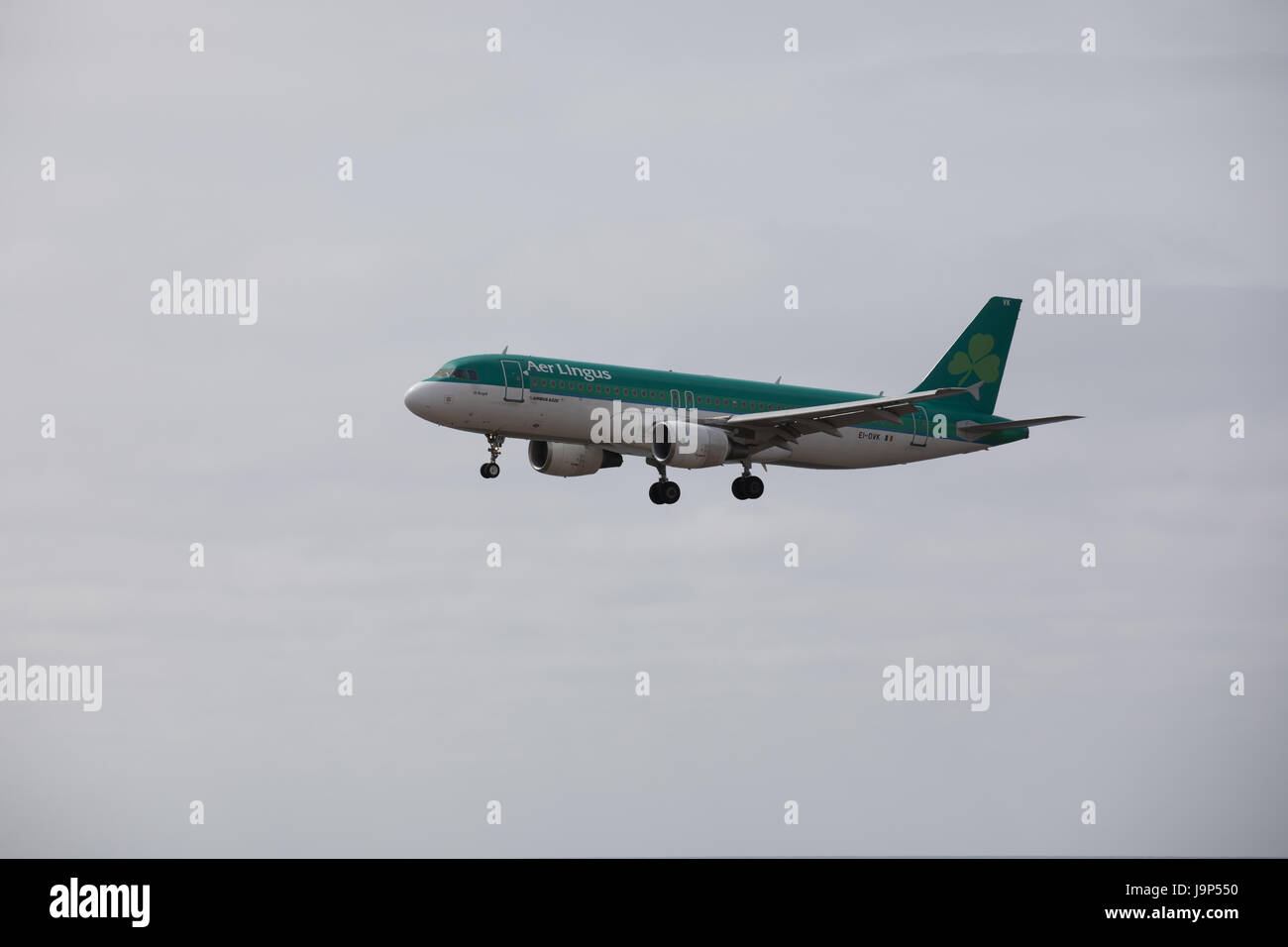 ARECIFE, Spagna - Aprile 15 2017: Airbus A320 di Aer Lingus a Lanzarote Airport Foto Stock