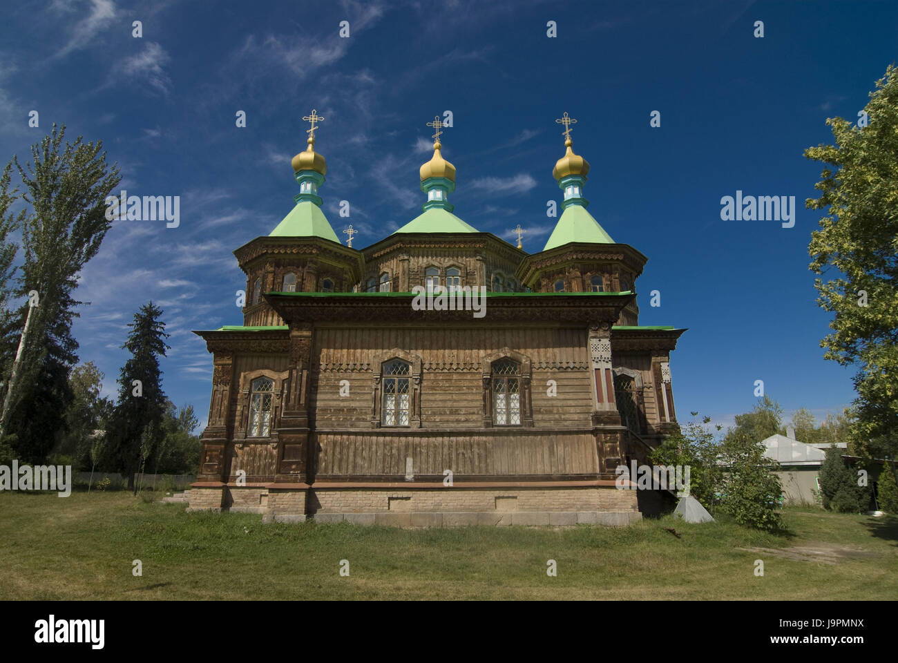 Russo-ortodossa di Karkakol,Kirghizistan, Foto Stock