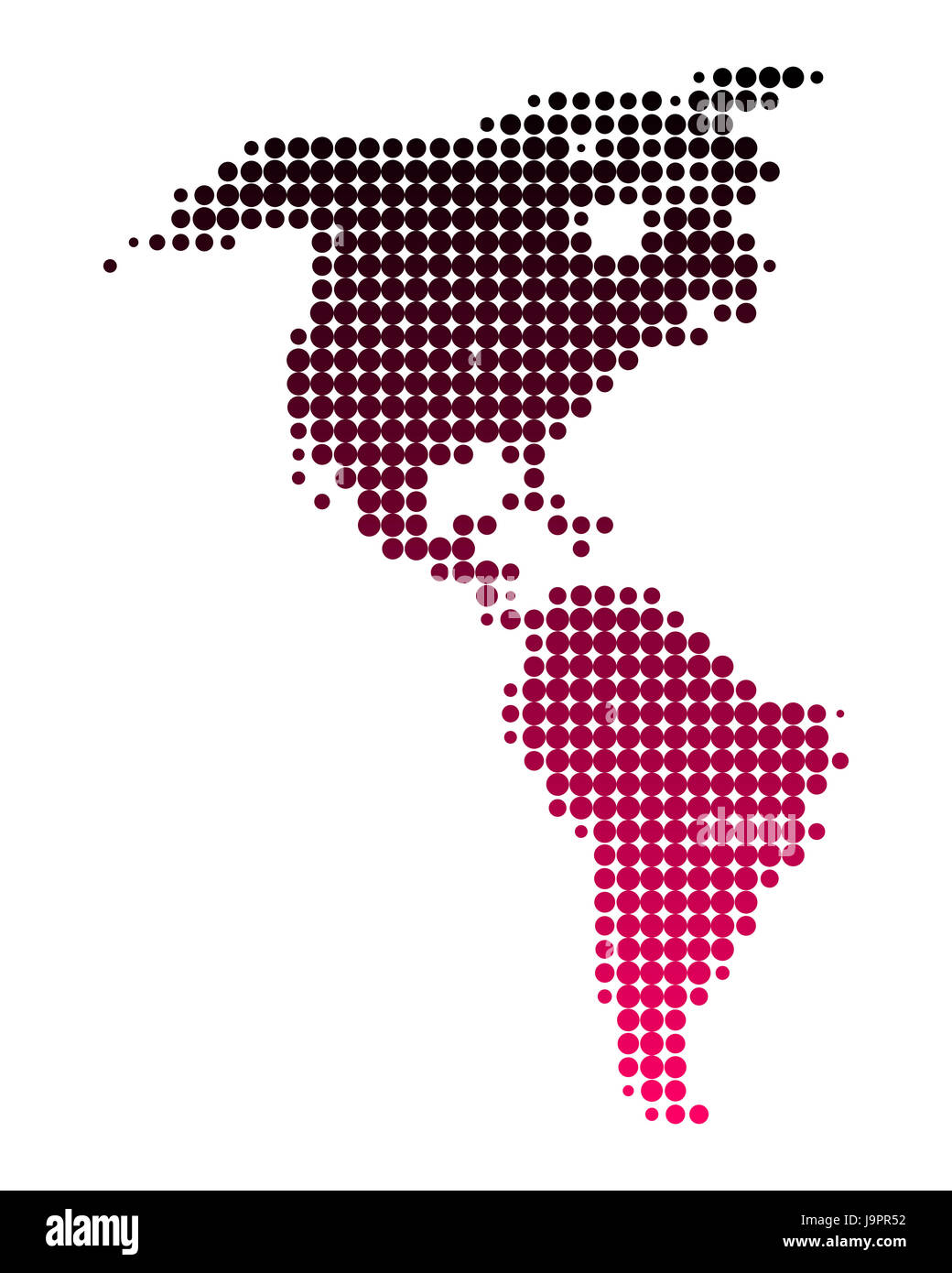 Stati Uniti d'America, America, Argentina, illustrazione, viola, Canada, punti, violetta, Cile, Foto Stock