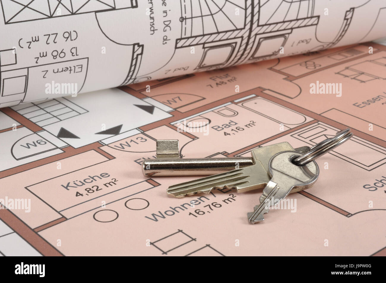 Architetto piano,chiave,icona,costruzione di una casa,architettura, Foto Stock