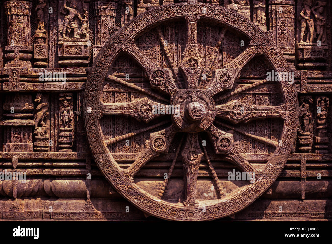 Il sole Konark temple Foto Stock