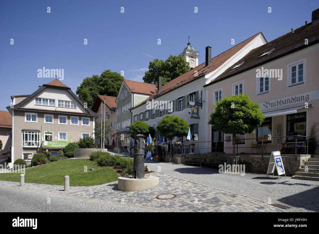 La germania,la Baviera,bagno pera brook,Centro,negozi,pozzetti, Foto Stock