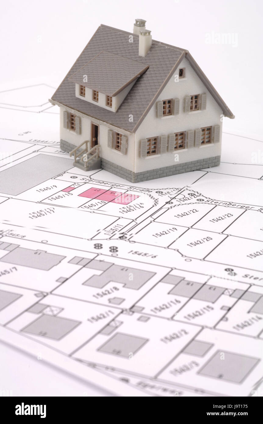 Icona,costruzione di una casa,modello di casa,dell'architetto,piano di dettaglio,costruzione,pianificazione,costruzione,real estate,l'architettura,piano di progettazione edilizia,layout,casa unifamiliare,Casa,Casa,appartamento,costruzione casa,oggetto fotografia,concezione, Foto Stock