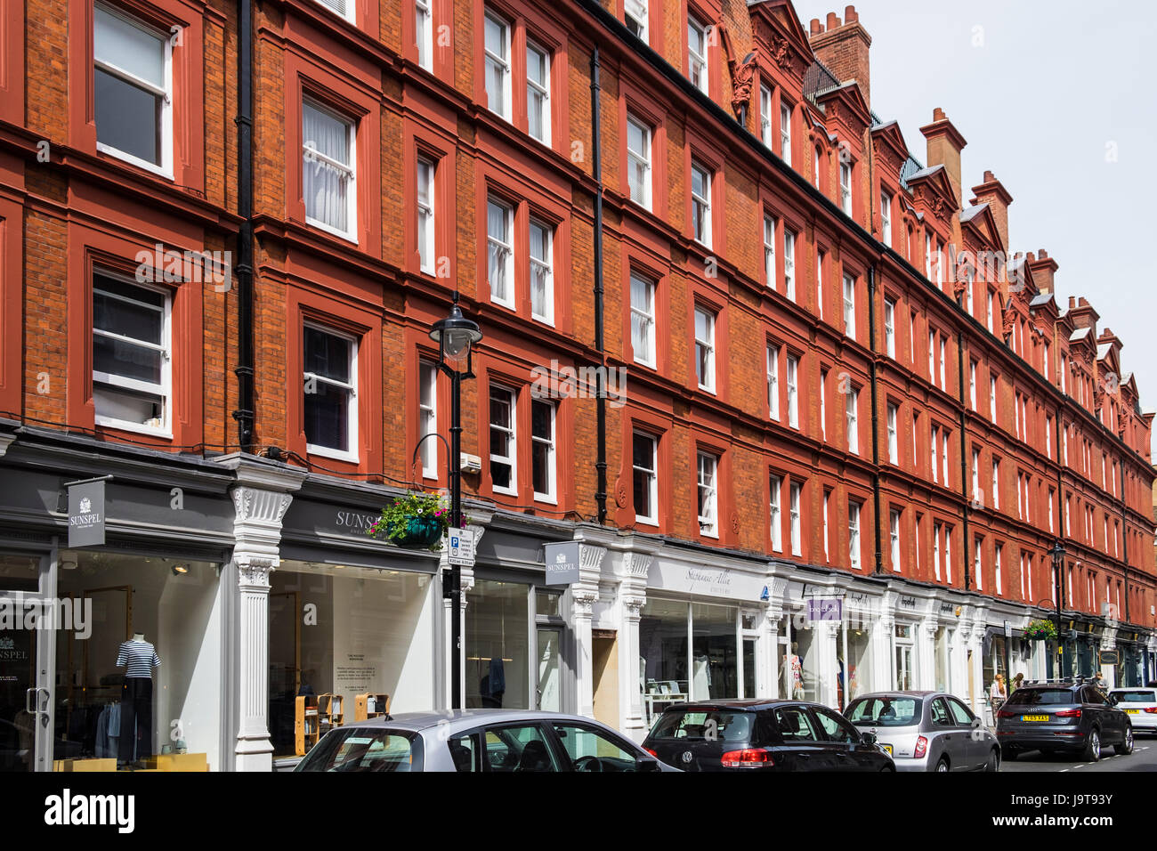 Chiltern Street, Marylebone, City of Westminster, Londra, Inghilterra, Regno Unito Foto Stock