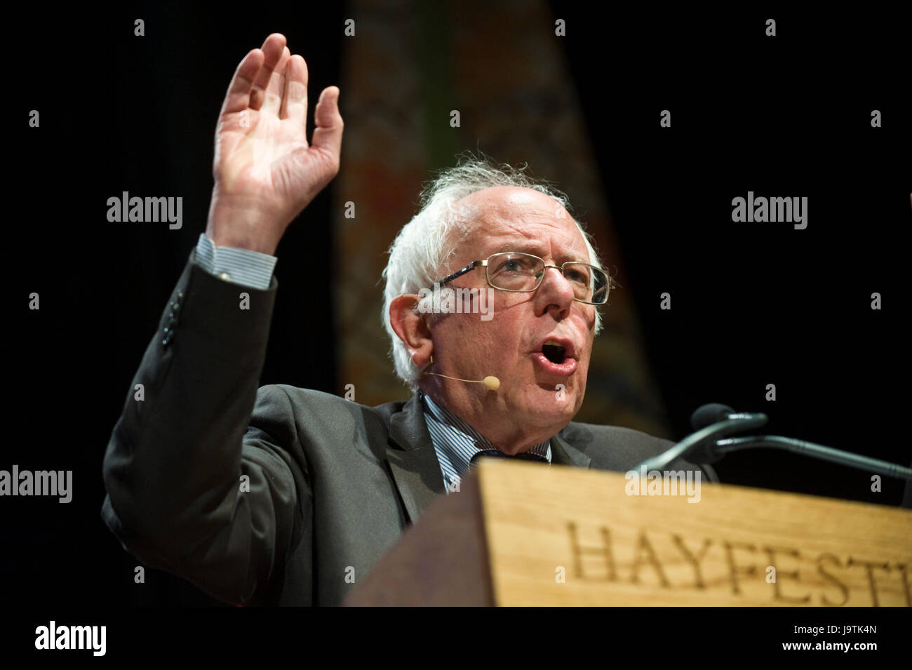 Hay on Wye, Wales, Regno Unito. Il 3 giugno 2017. hay festival 2017 Senatore usa bernie sanders dando il 2017 eris hobsbawm lecture a hay festival, Hay-on-Wye, POWYS, GALLES, uk credit: Jeff morgan/alamy live news Foto Stock