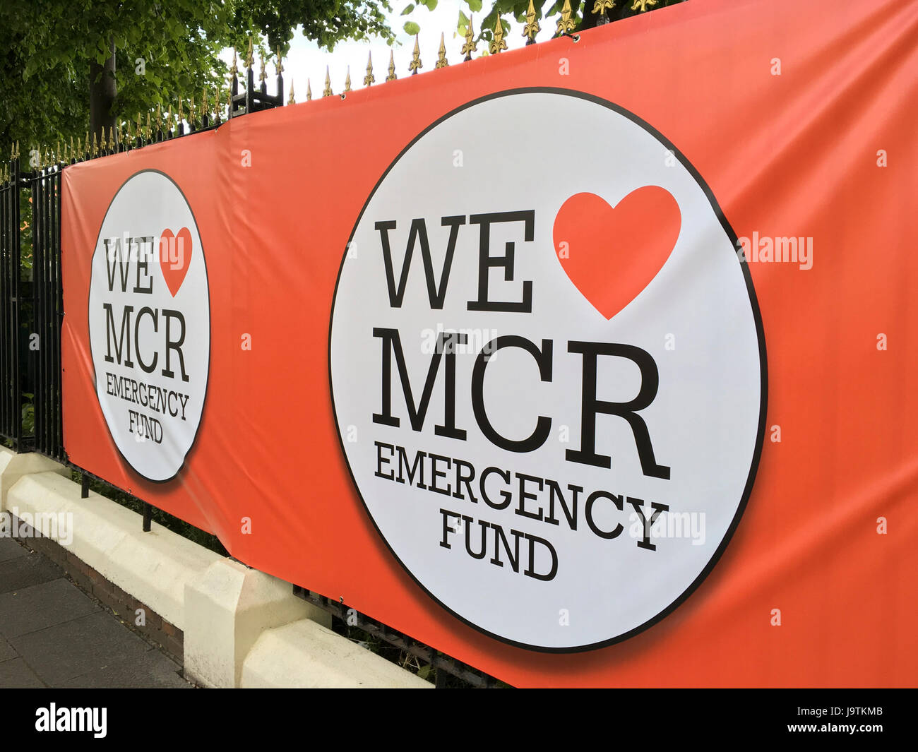 Manchester, Regno Unito. Il 3 giugno, 2017. Indicazioni per domani un amore concerto presso l'Emirates lo stadio Old Trafford. Credito: GARY ROBERTS/Alamy Live News Foto Stock