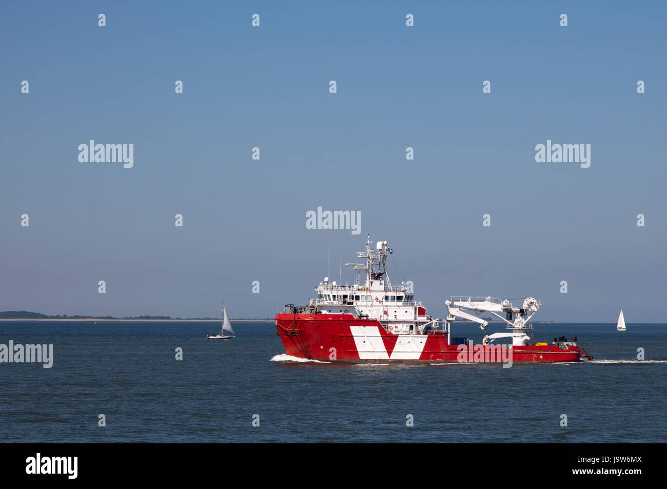 L'industria, industriale, macchinari, traffico, trasporto marittimo, porto, Foto Stock