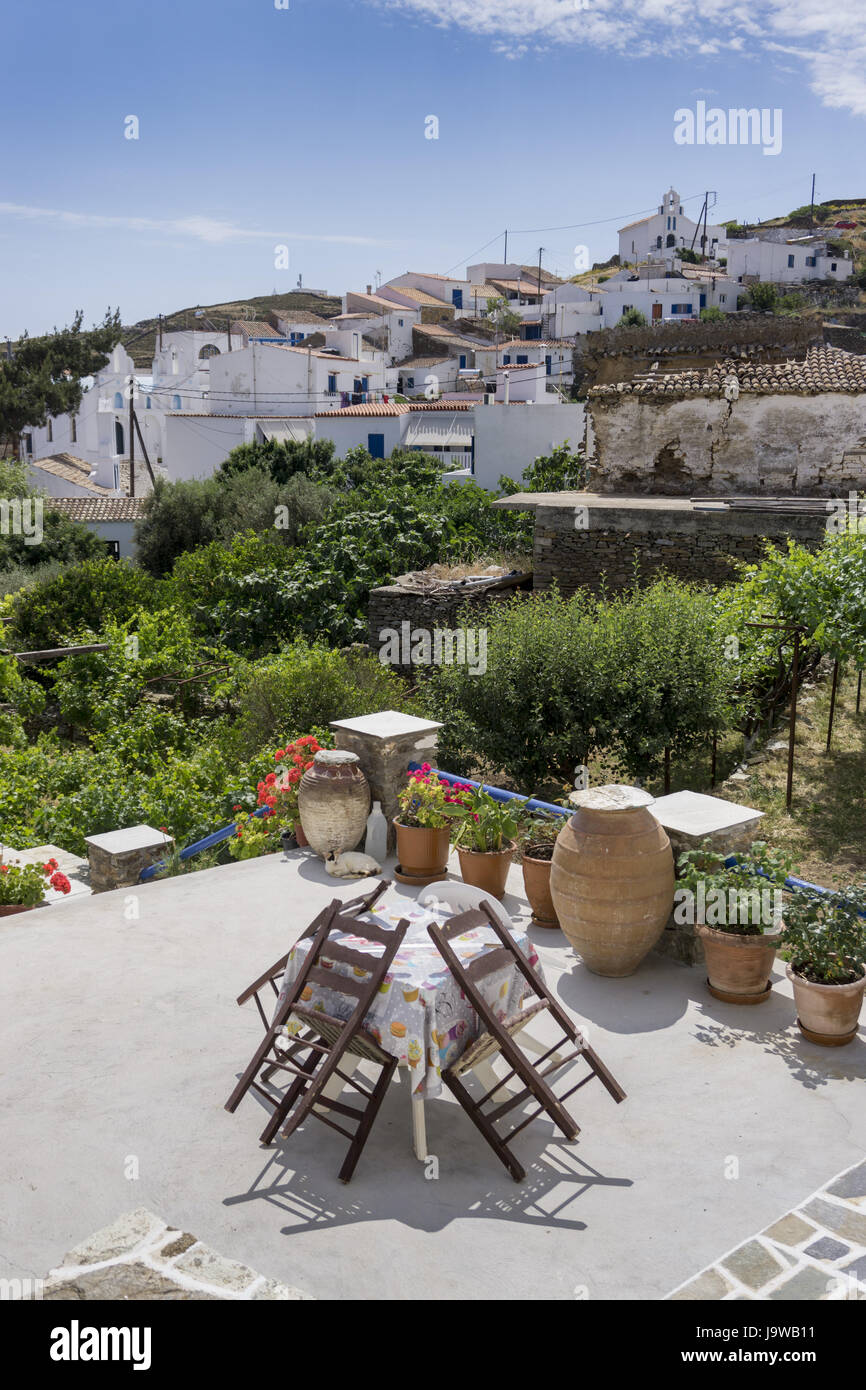 Città vecchia , kithnos Foto Stock