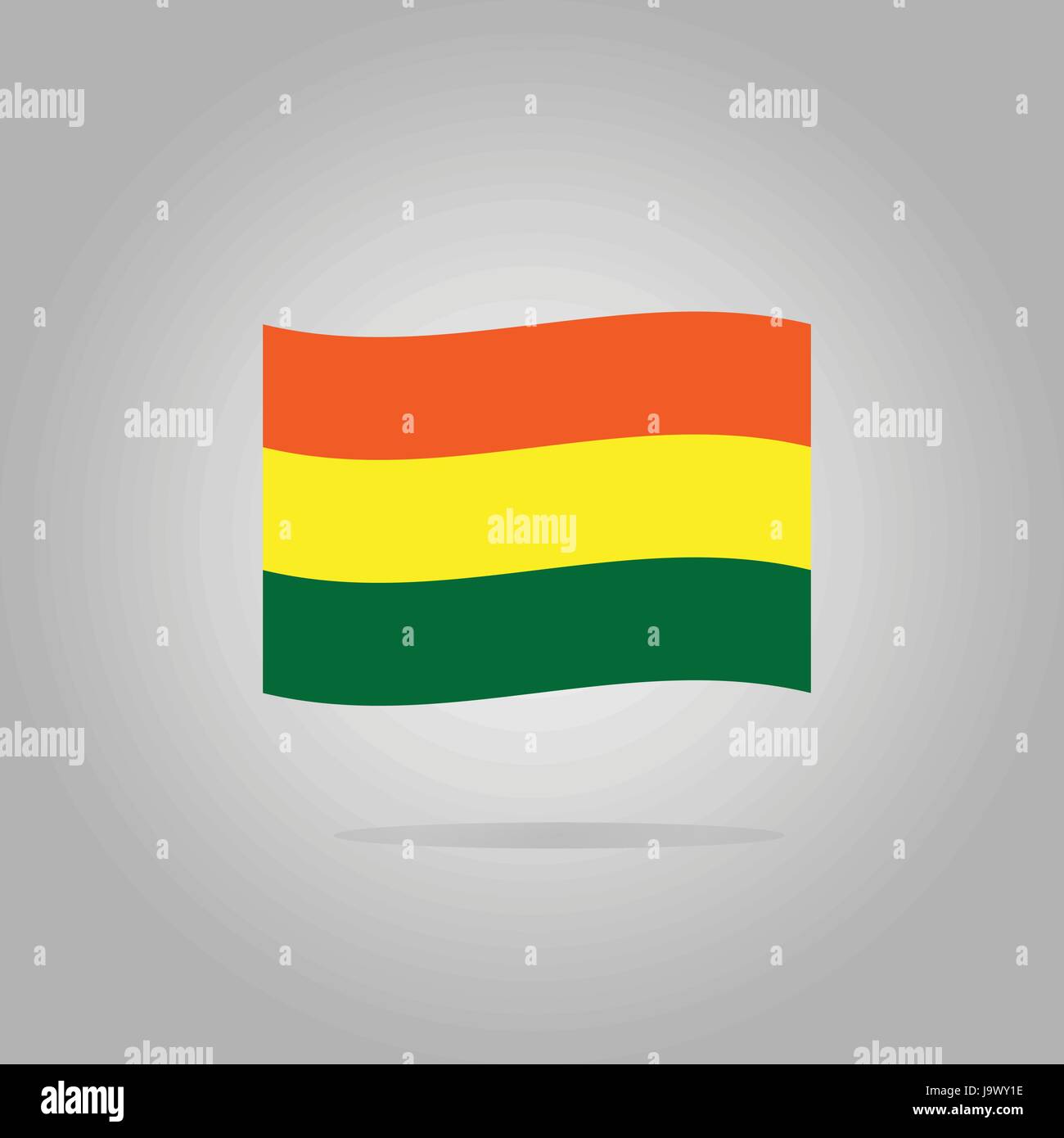 Una Bandiera Ufficiale Della Bolivia Sugli Stuzzicadenti Su Fondo Nero Un Orizzontale Tricolore Di Rosso Giallo E Verde Con Il Coa 131053506