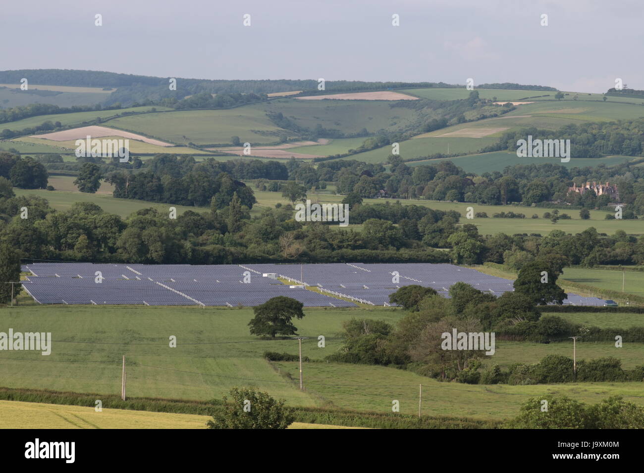 Fattoria solare Dorset Foto Stock