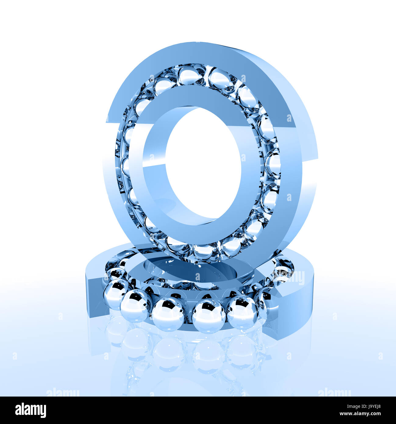 L'industria, ricambio, cuscinetto a sfere, attrito, costruire, costruzione, usura e Foto Stock