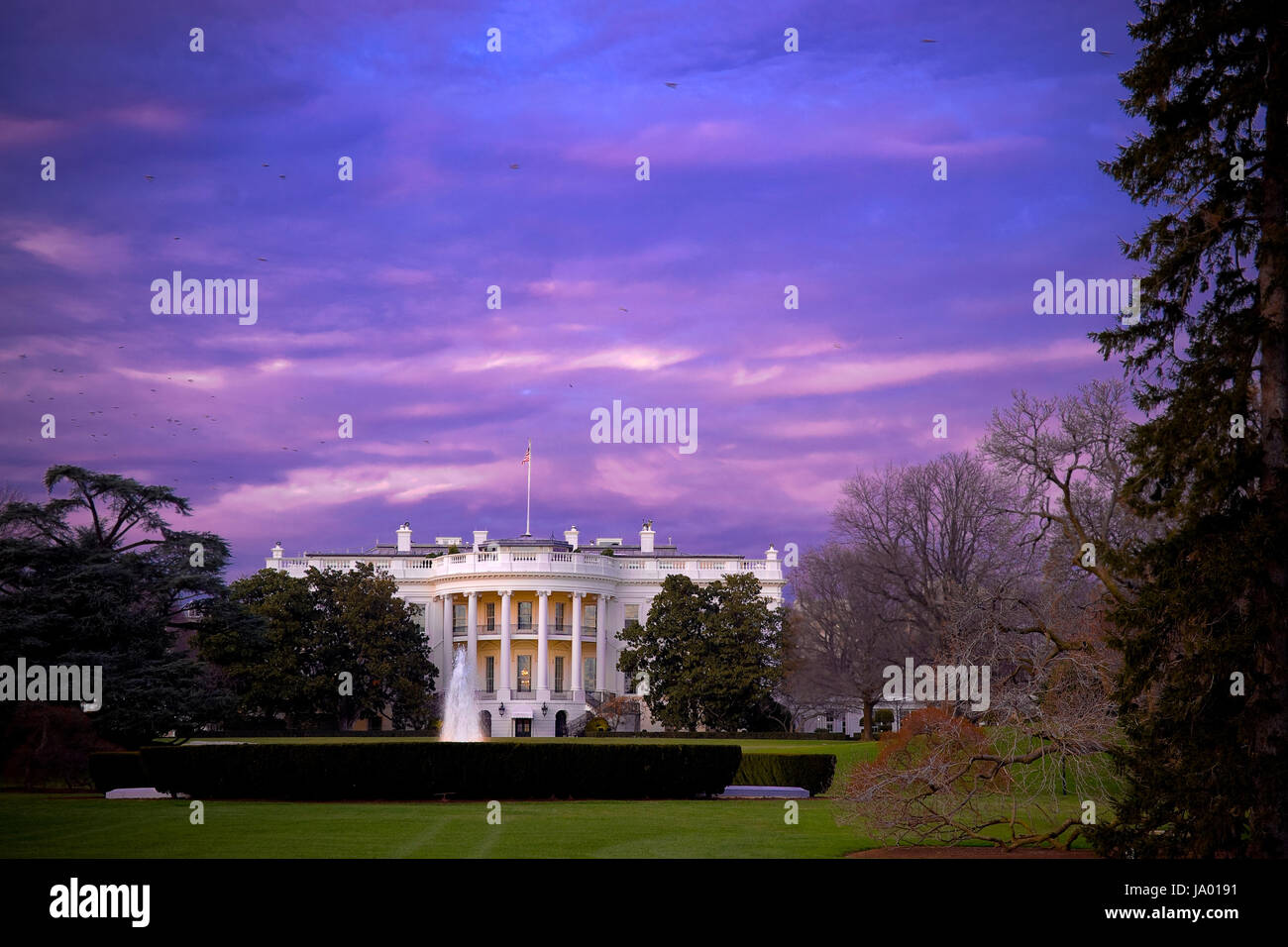 La Casa Bianca di Washington, DC, 2009. Foto di Eric Vance. Foto Stock