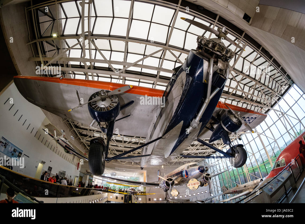 American Airways US Mail aereo, Museo Nazionale dell'aria e dello spazio, Washington D.C., USA Foto Stock