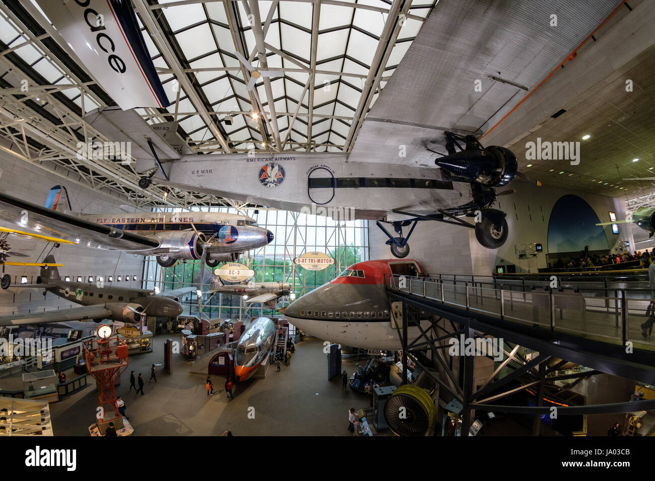 American Airways US Mail aereo, Museo Nazionale dell'aria e dello spazio, Washington D.C., USA Foto Stock