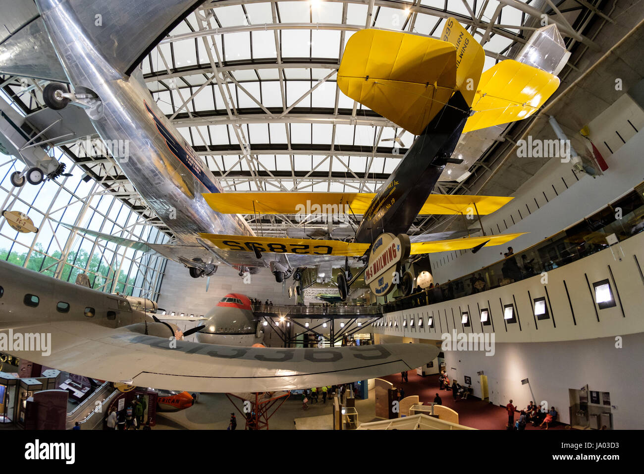 Pitcairn PA-5 Mailwing aereo, Museo Nazionale dell'aria e dello spazio, Washington D.C., USA Foto Stock