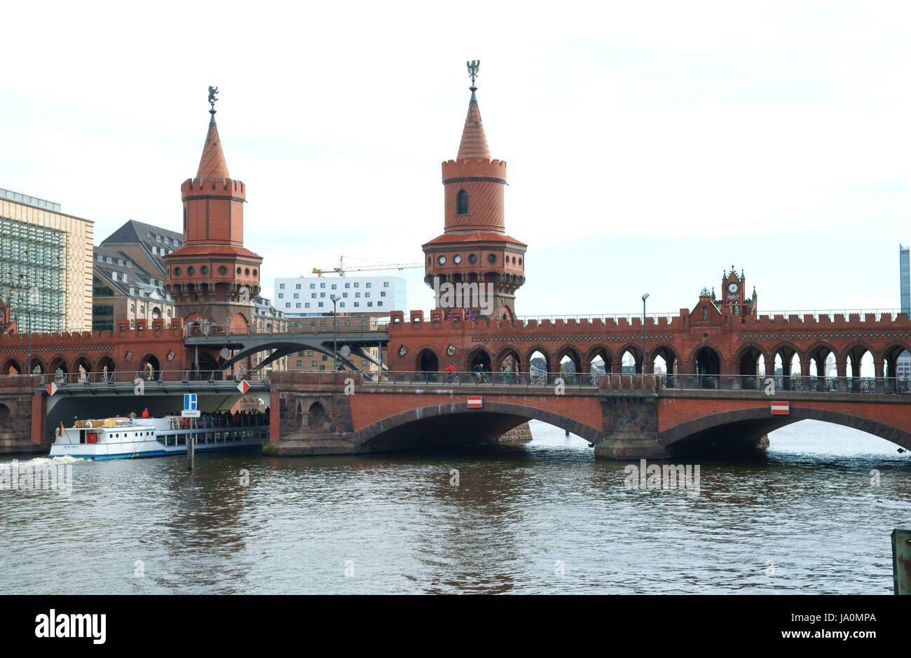 Spreebrcke oberbambrcke Foto Stock