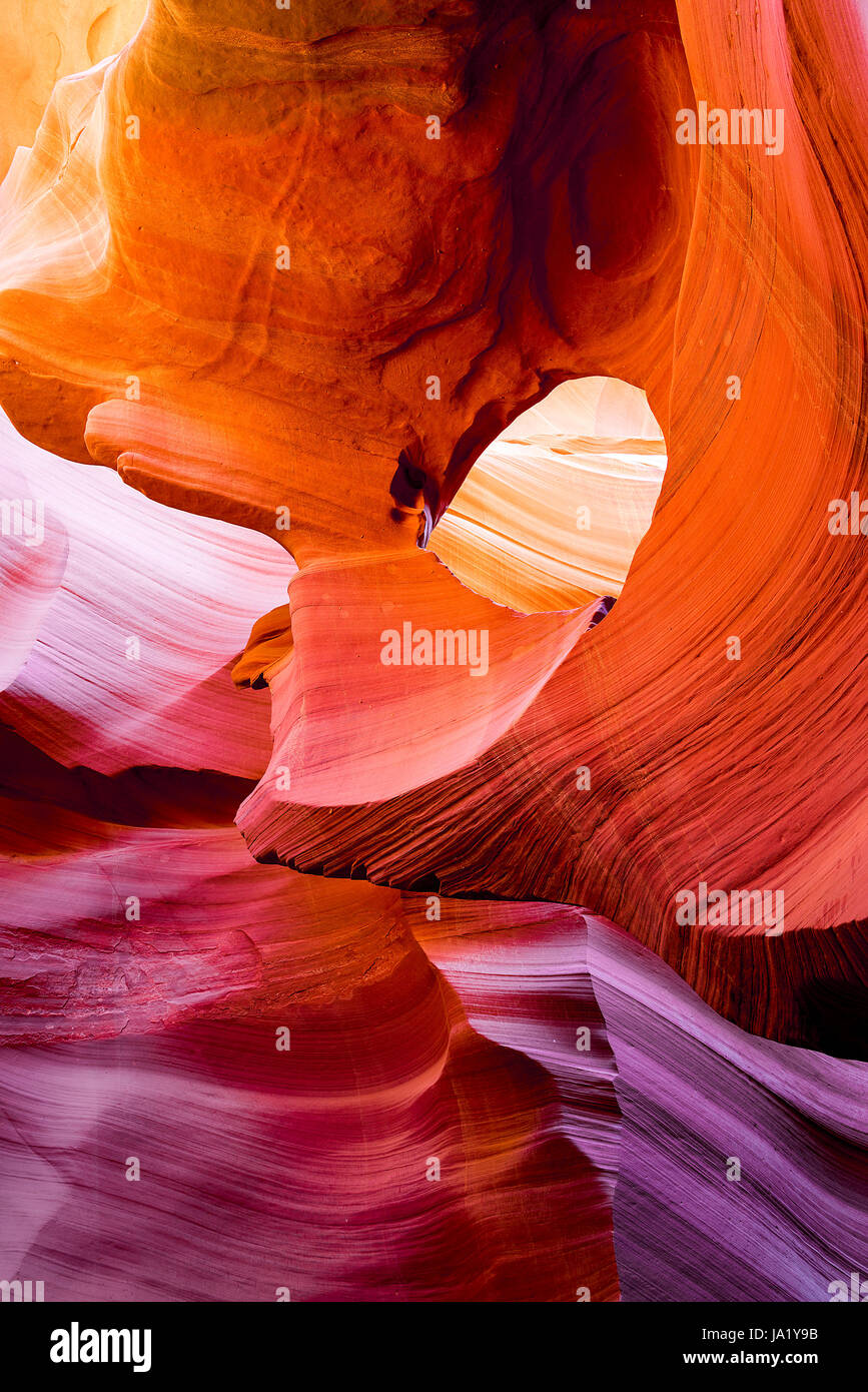 Ordine, colore, inverno, estate, summerly, Stati Uniti d'America, a parete, molla, calore, arenaria, Foto Stock