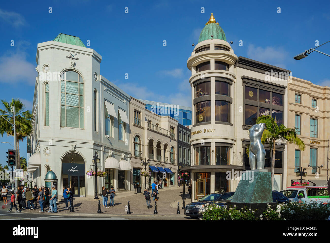 Beverly Hills, Apr 12: Rodeo Drive a Beverly Hills il Apr 12, 2017 at Beverly Hills, Los Angeles, California Foto Stock