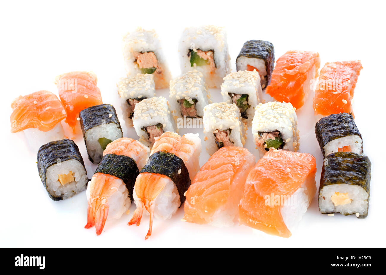 Cibo, aliment, sushi, pesce, giapponese, riso, Asia, freschezza, studio, angolo, Foto Stock