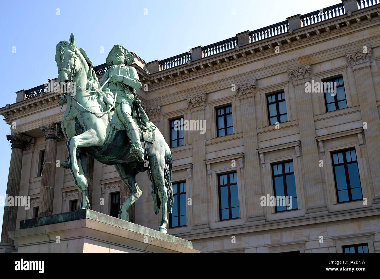 Monumento, la Prussia, duca, William, brunswick, monumento, statua, la Prussia, Duke, Foto Stock