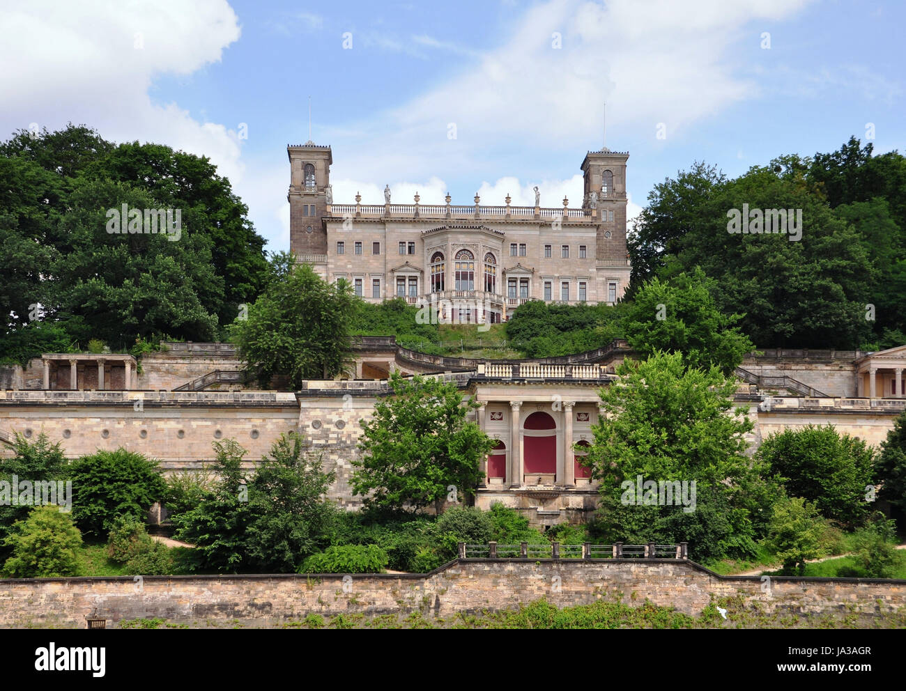 Schloss albrechtsberg Foto Stock