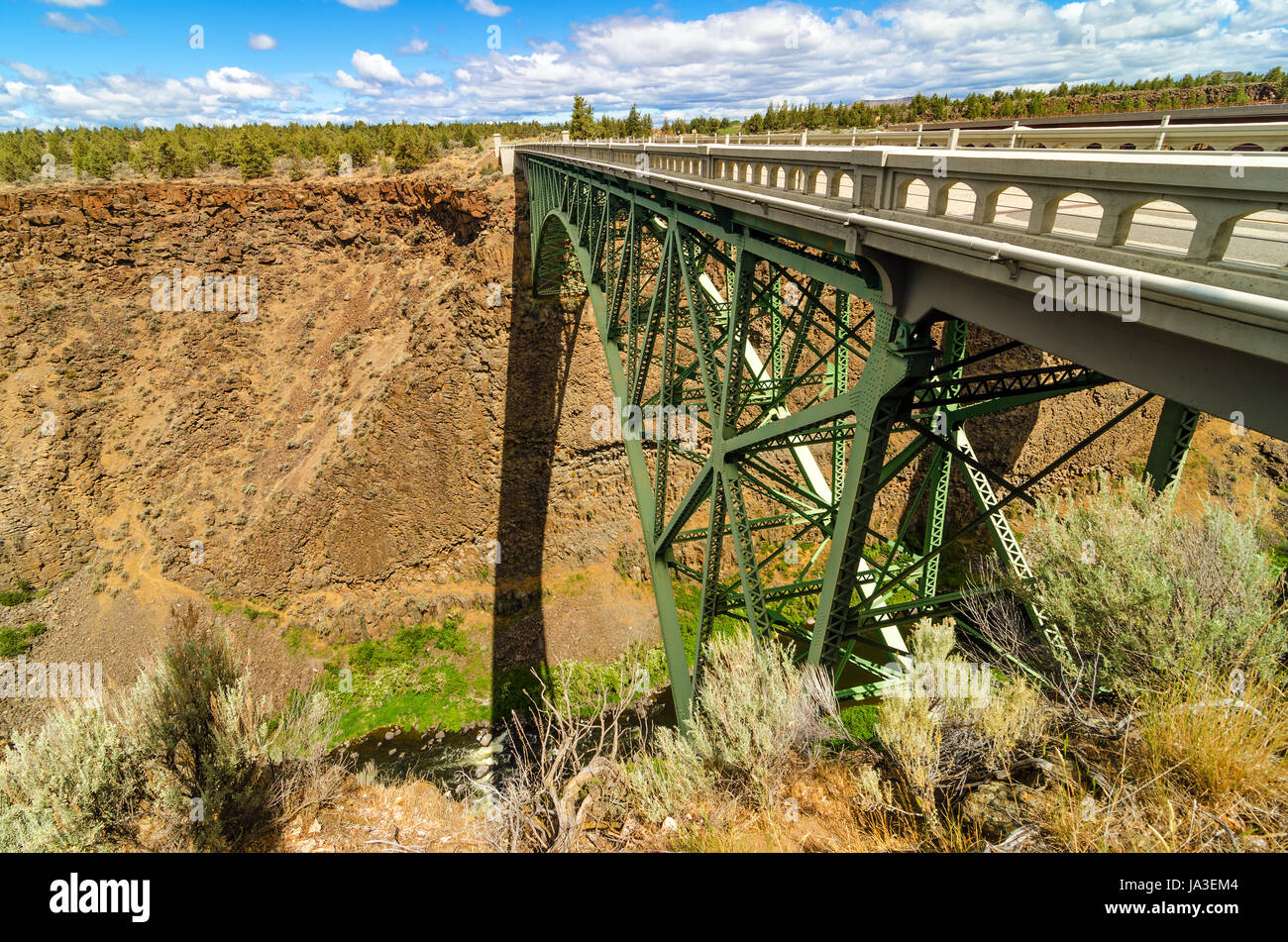 Deserto Deserto, ponte autostradale, autostrada, Canyon, storte, deformato, Foto Stock