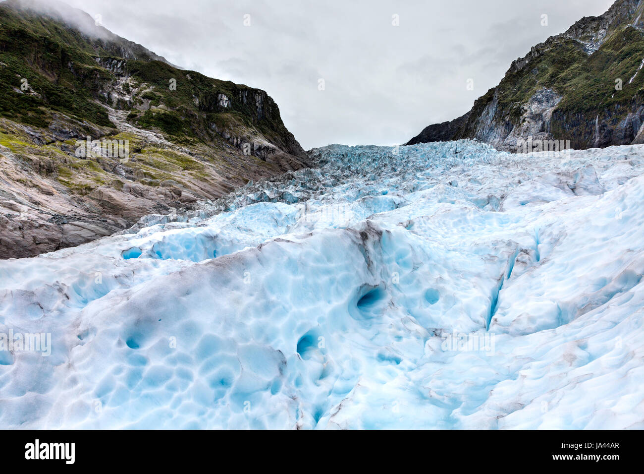 Fox Glacier, Isola del Sud, Nuova Zelanda Foto Stock