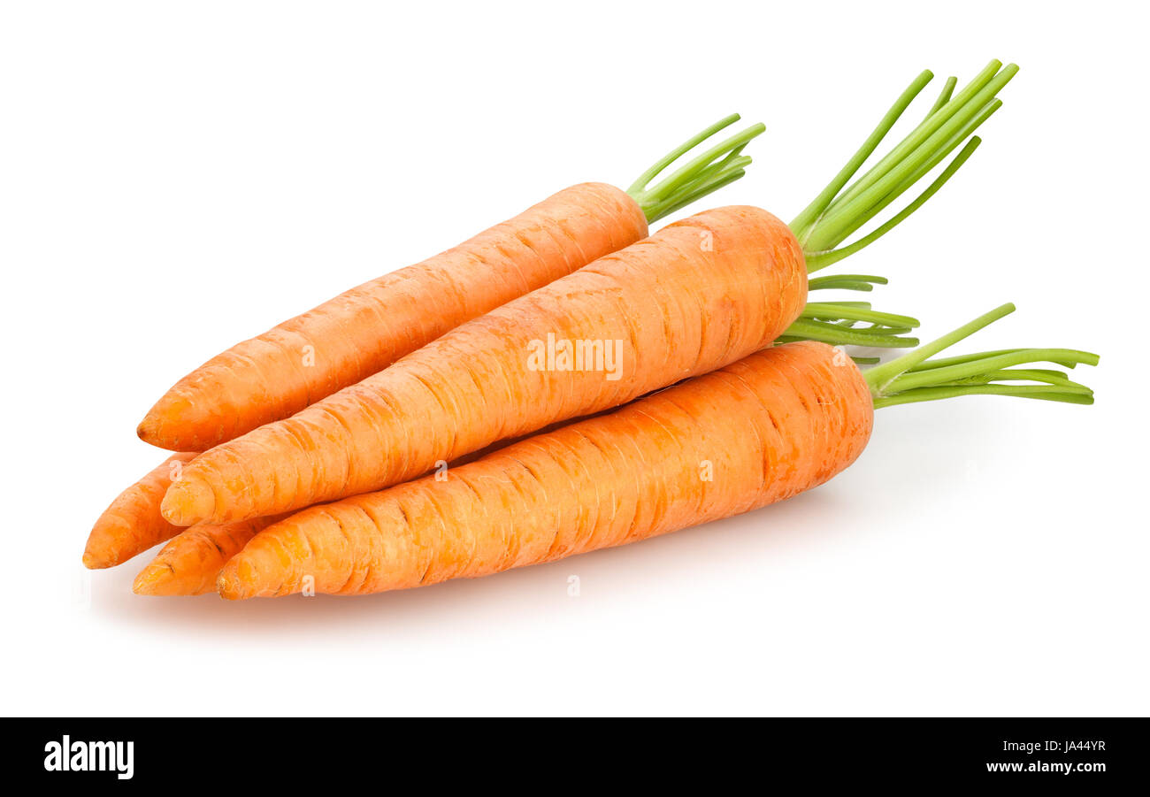 carota isolata Foto Stock
