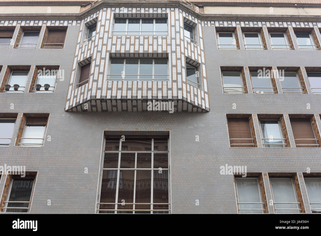 Edificio di Studio dell'architetto Henri Sauvage (1926-1928), 65 rue de La Fontaine, Auteuil, Parigi, Francia Foto Stock