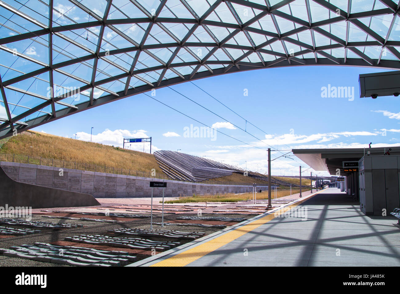 Aeroporto internazionale di Denver Foto Stock