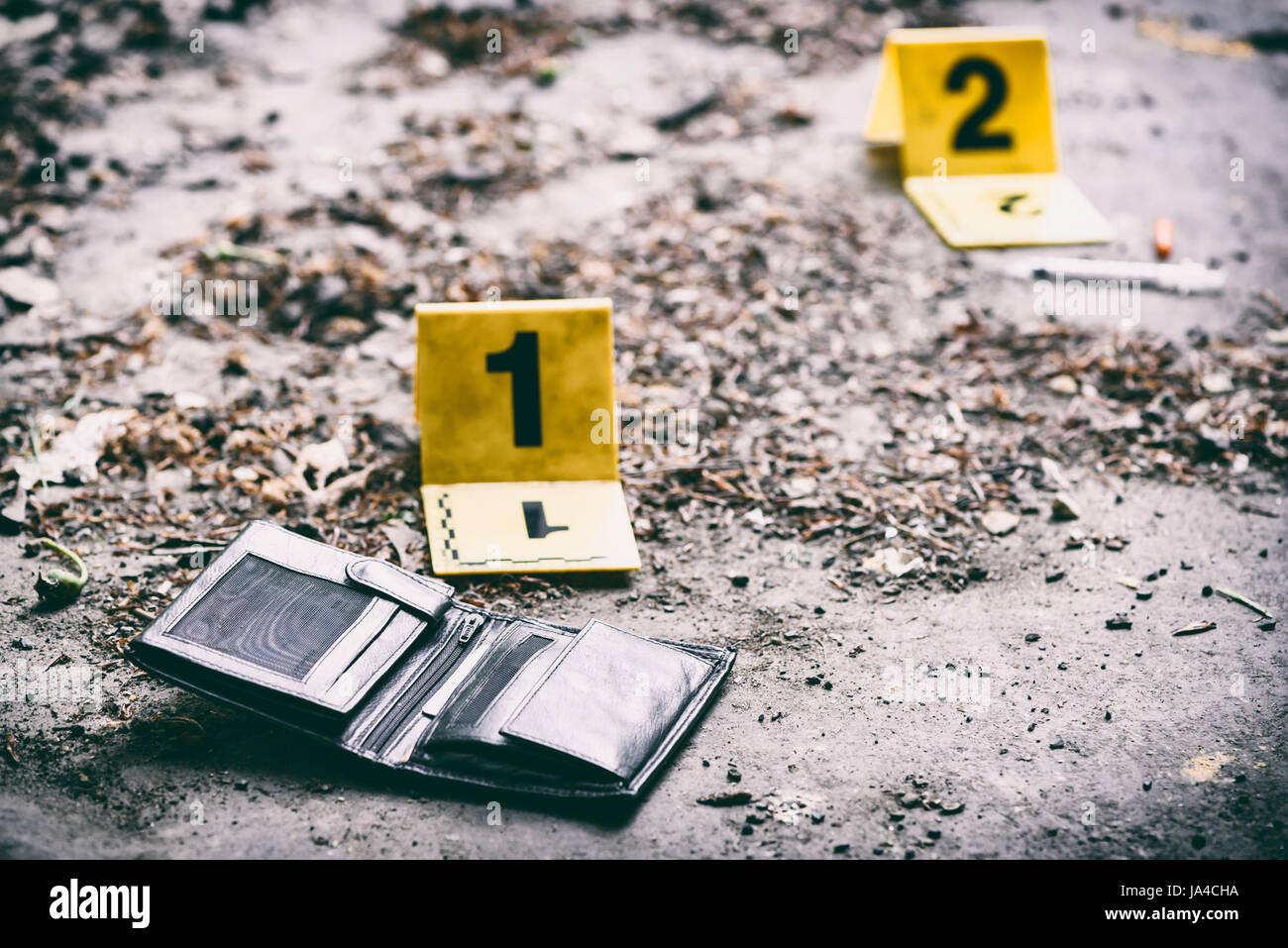 Crime Scene Investigation Foto Stock