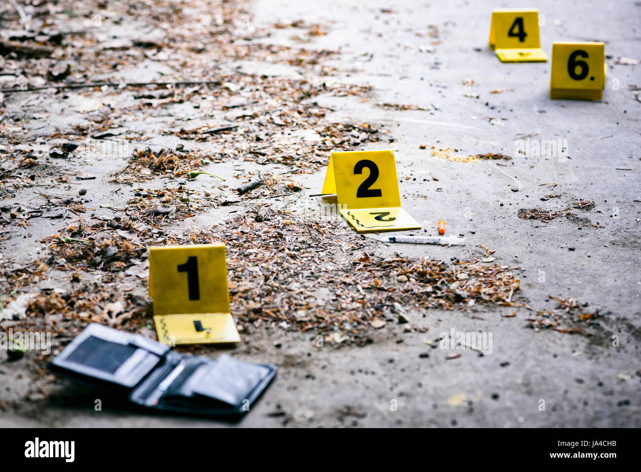 Crime Scene Investigation Foto Stock