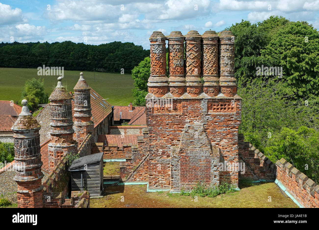 Oriente barsham manor, North Norfolk, Inghilterra Foto Stock