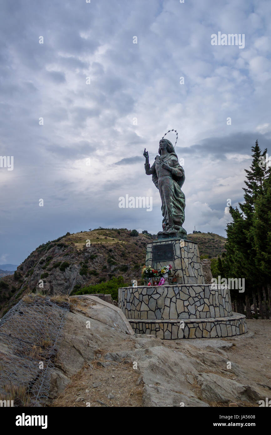 Madonna del Mare (Nostra Signora del mare) statua - Bova Marina, Calabria, Italia Foto Stock