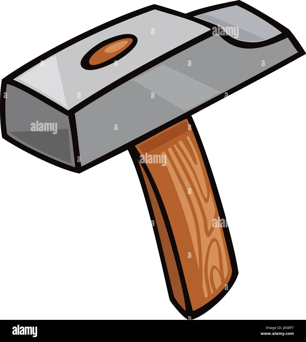 Cartoon illustrazione del martello attrezzo Clip Art Foto stock - Alamy