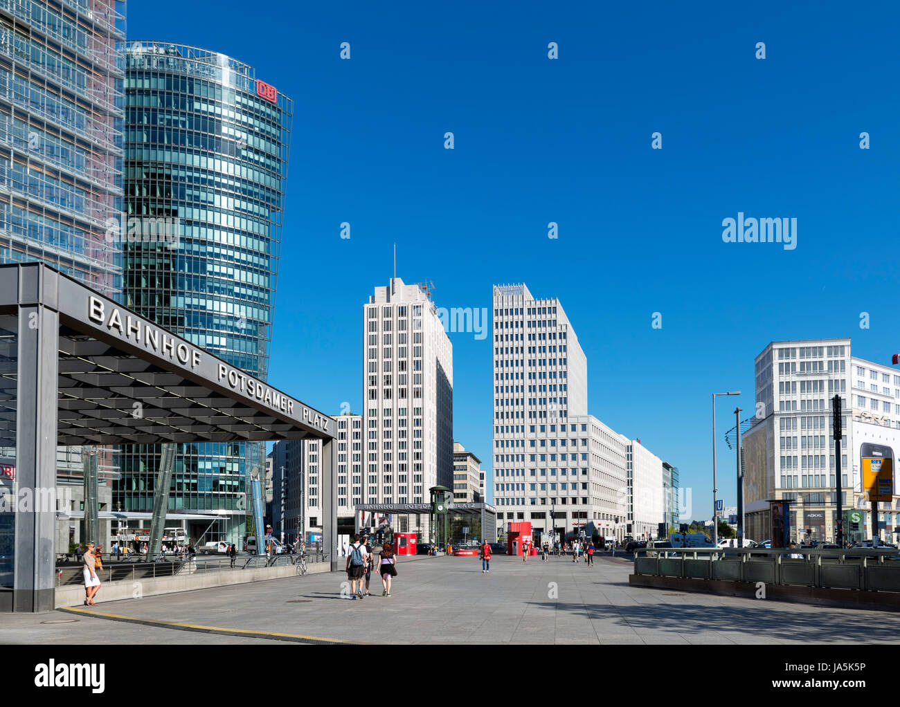 Potsdamer Platz di Berlino, Germania Foto Stock