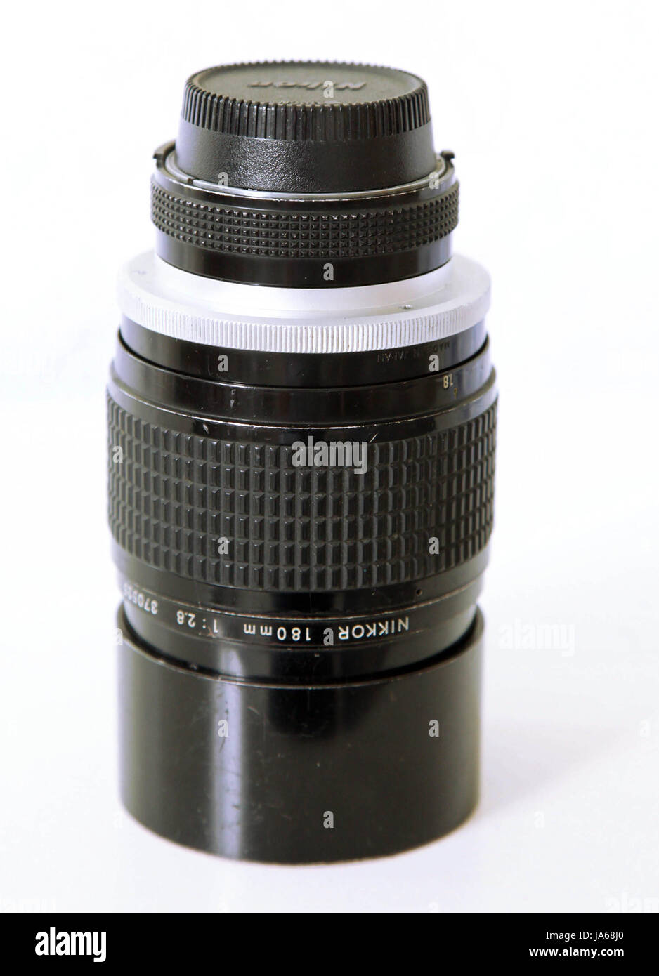 Nikkor 180mm f2.8 teleobiettivo, messa a fuoco manuale Foto Stock