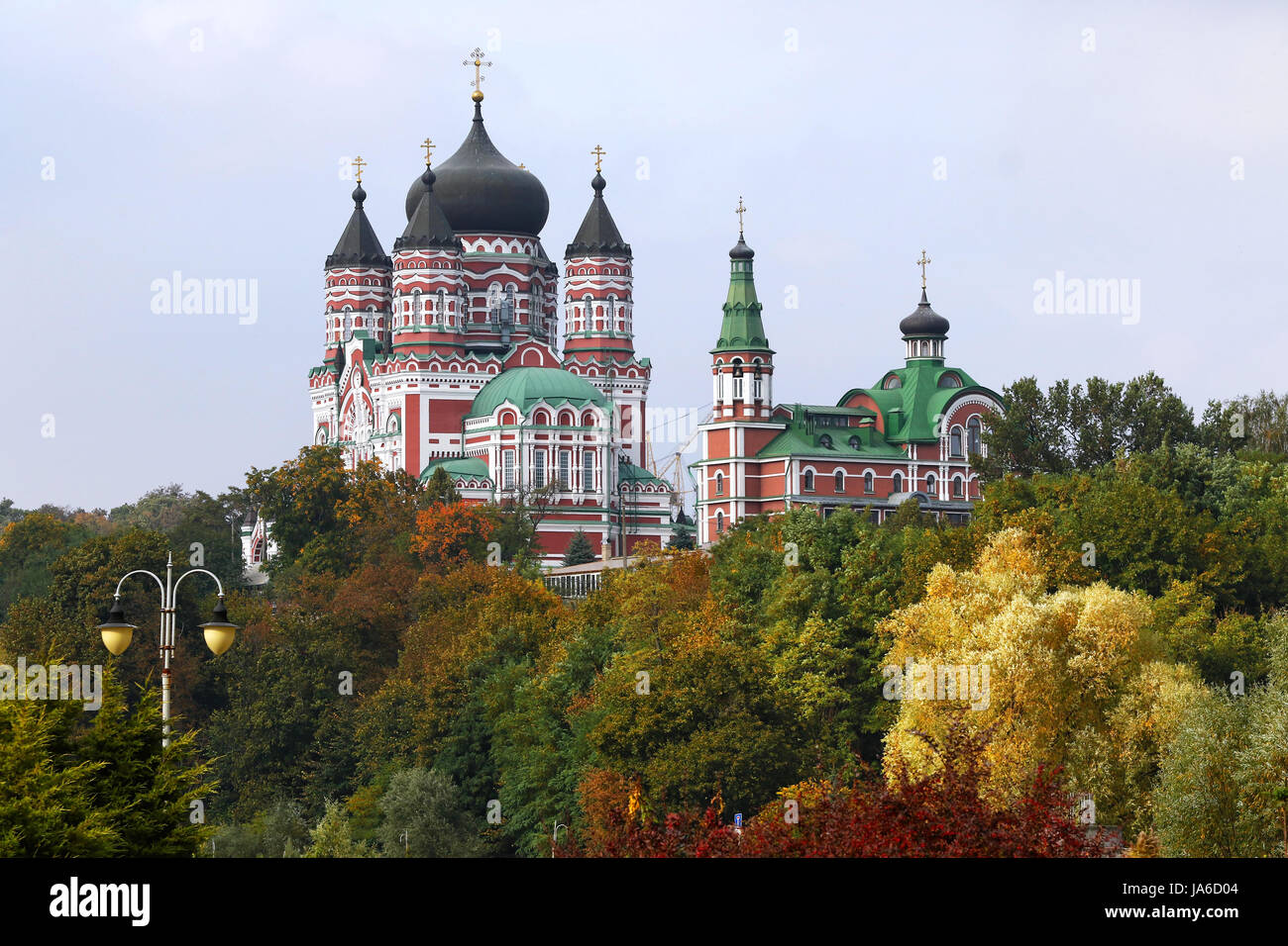 San Panteleimona cattedrale in Feofaniya, Kiev, Ucraina Foto Stock