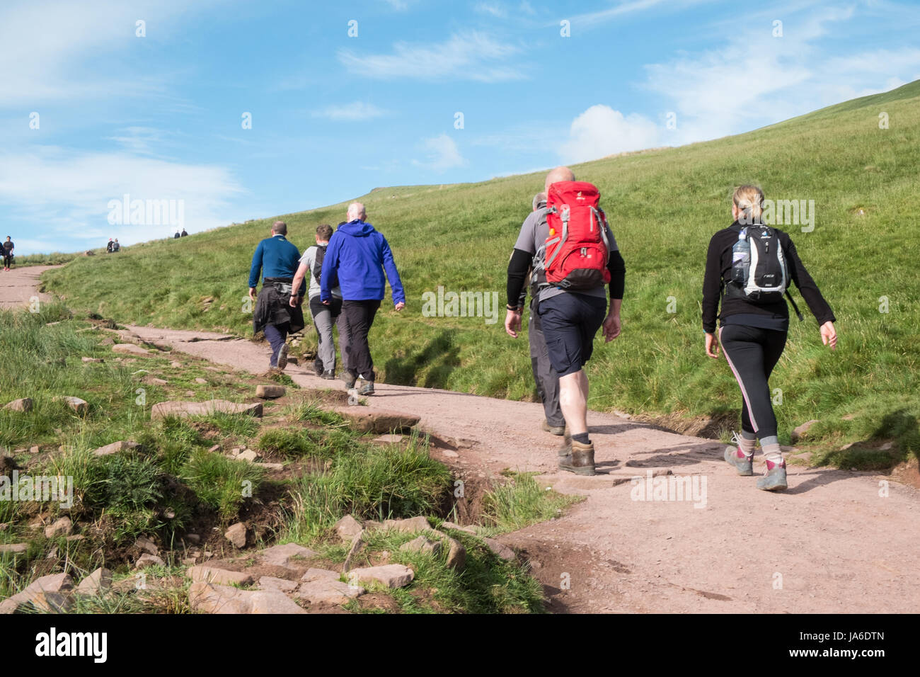 Endurance,Pen Y Fan,Mountain, Trek,trekking,escursioni,escursioni,a piedi,a piedi,a,Brecon Beacons,Galles,Welsh,Cymru,U.K.,UK,GB,l'Europa, Foto Stock