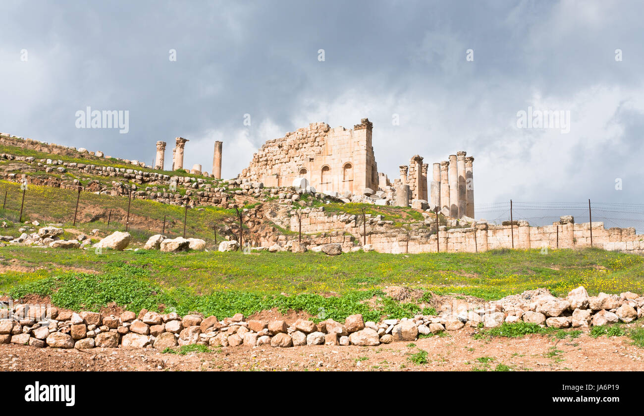 Ordine, storico tempio, città, paese memorial, pietra, antichi, cloud, altare, Foto Stock