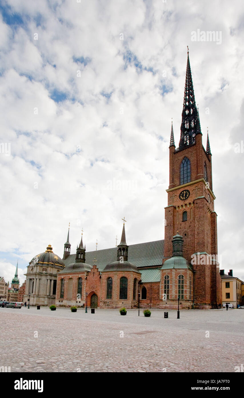Riddarholmskyrkan - chiesa dei Cavalieri - a Stoccolma, Svezia Foto Stock