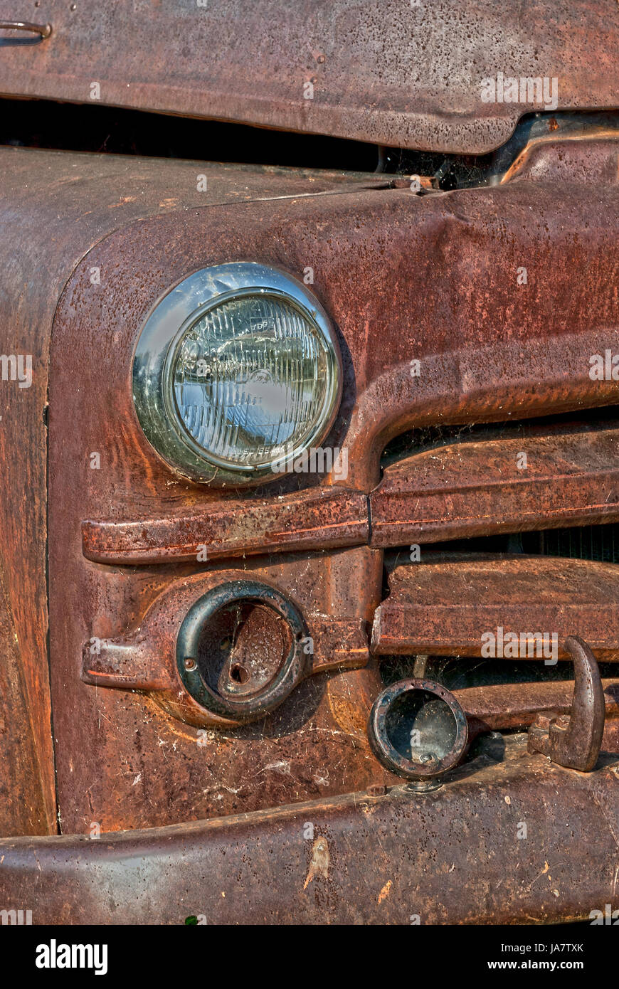 Close up dettaglio della ruggine auto Foto Stock